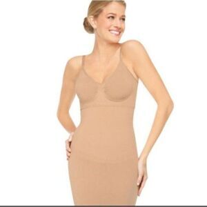 Lily Cheung Slip Nightgown Nude Lingerie Slip Dress Size Medium